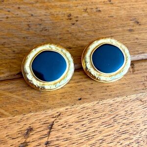 Vintage costume clip earrings
